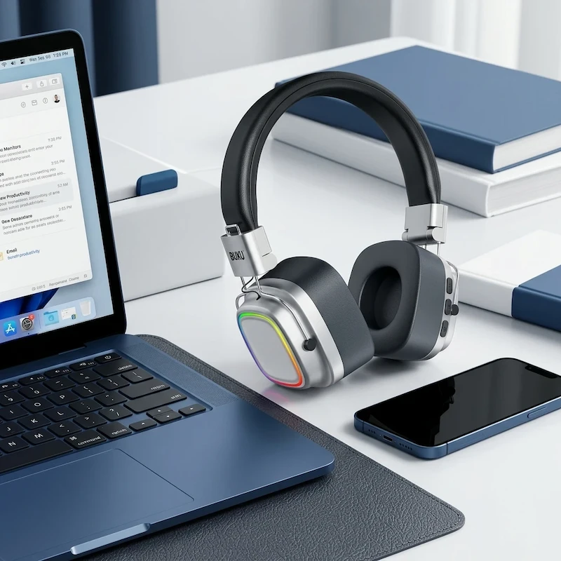 هدفون بوکو BE024 روی میز کار