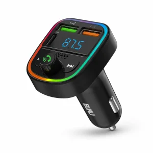 کارکیت فندکی بوکو CH037 بلوتوثی فلش‌خور با TF و Type-C روی پس‌زمینه سفید