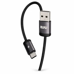 کابل شارژ بوکو MA098C USB به تایپ سی برزنتی 2.4 آمپر روی پس‌زمینه سفید