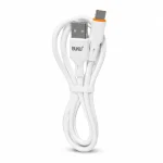کابل شارژ بوکو MA101C USB به تایپ سی برزنتی 2.4 آمپر سفید روی پس‌زمینه سفید