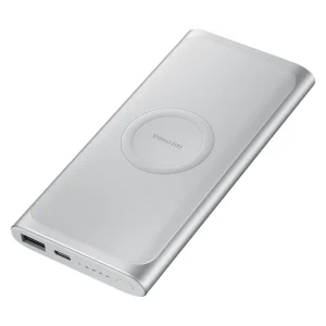 پاوربانک وایرلس سامسونگ مدل EB-U1200 ظرفیت 10000 میلی‌آمپر با پس‌زمینه سفید